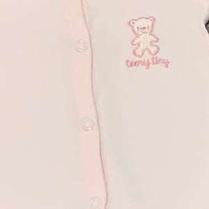 Premature Baby Sleepsuits 100% Cotton Upto 5LBS Pink & White Pack of 2 (