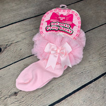 Load image into Gallery viewer, Girl's Tutu Frilly Frou Frou Ankle Socks Pink 0-18 Months