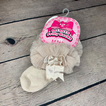 Load image into Gallery viewer, Girl's Tutu Frilly Frou Frou Ankle Socks Beige 0-18 Months