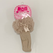 Load image into Gallery viewer, Girl's Tutu Frilly Frou Frou Knee Socks 12-18 Months Pink White Beige Black