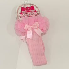 Load image into Gallery viewer, Girl's Tutu Frilly Frou Frou Knee Socks 18 - 24 Months Pink White Red