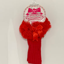 Load image into Gallery viewer, Girl's Tutu Frilly Frou Frou Knee Socks 18 - 24 Months Pink White Red