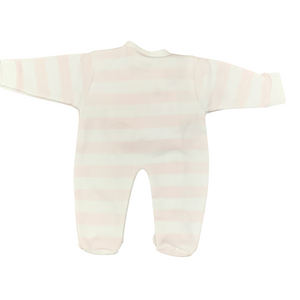 Newborn Tiny Baby Premature Baby Outfit Sets White Pink 100% Cotton - Striped