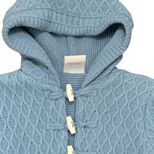 Load image into Gallery viewer, Baby Boys Blue Hooded Knitted Jacket