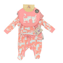Load image into Gallery viewer, Baby Girls 5 Piece Outfit Pink with Cat Design