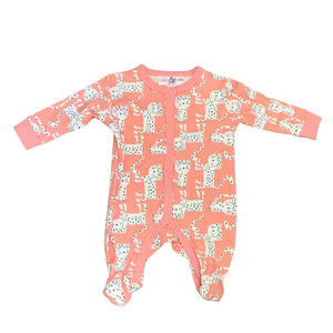 Baby Girls 5 Piece Outfit Pink with Cat Design