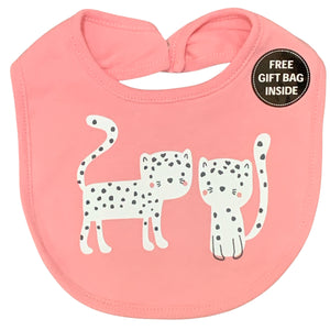 Baby Girls 5 Piece Outfit Pink with Cat Design