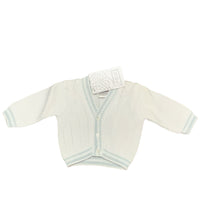 Load image into Gallery viewer, Baby Boys White Knitted Cotton Cardigan Guiseppe from Pex
