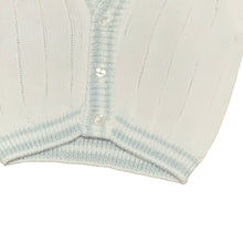 Load image into Gallery viewer, Baby Boys White Knitted Cotton Cardigan Guiseppe from Pex