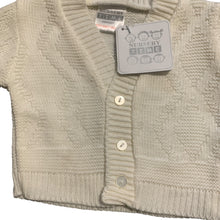 Load image into Gallery viewer, Baby Boys Knitted V Neck Cardigan  White