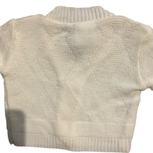 Load image into Gallery viewer, Baby Boys Knitted V Neck Cardigan  White
