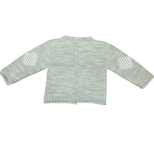 Load image into Gallery viewer, Baby Boy&#39;s Grey &amp; White 3 Piece Knitted Outfit