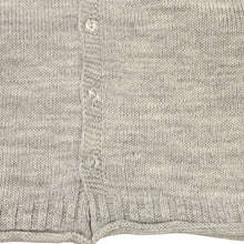 Load image into Gallery viewer, Baby Boy&#39;s Grey &amp; White 3 Piece Knitted Outfit