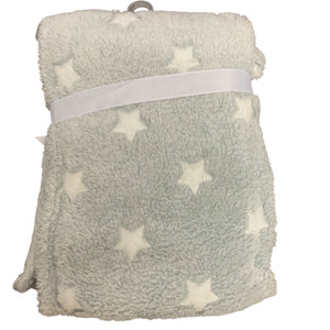 Soft Fllece Baby Wrap Grey & White 75 x 100 cms (Copy)