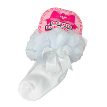 Load image into Gallery viewer, Girl's Tutu Frilly Frou Frou Ankle Socks White 0-18 Months