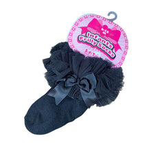 Load image into Gallery viewer, Girl's Tutu Frilly Frou Frou Ankle Socks Black 0-18 Months