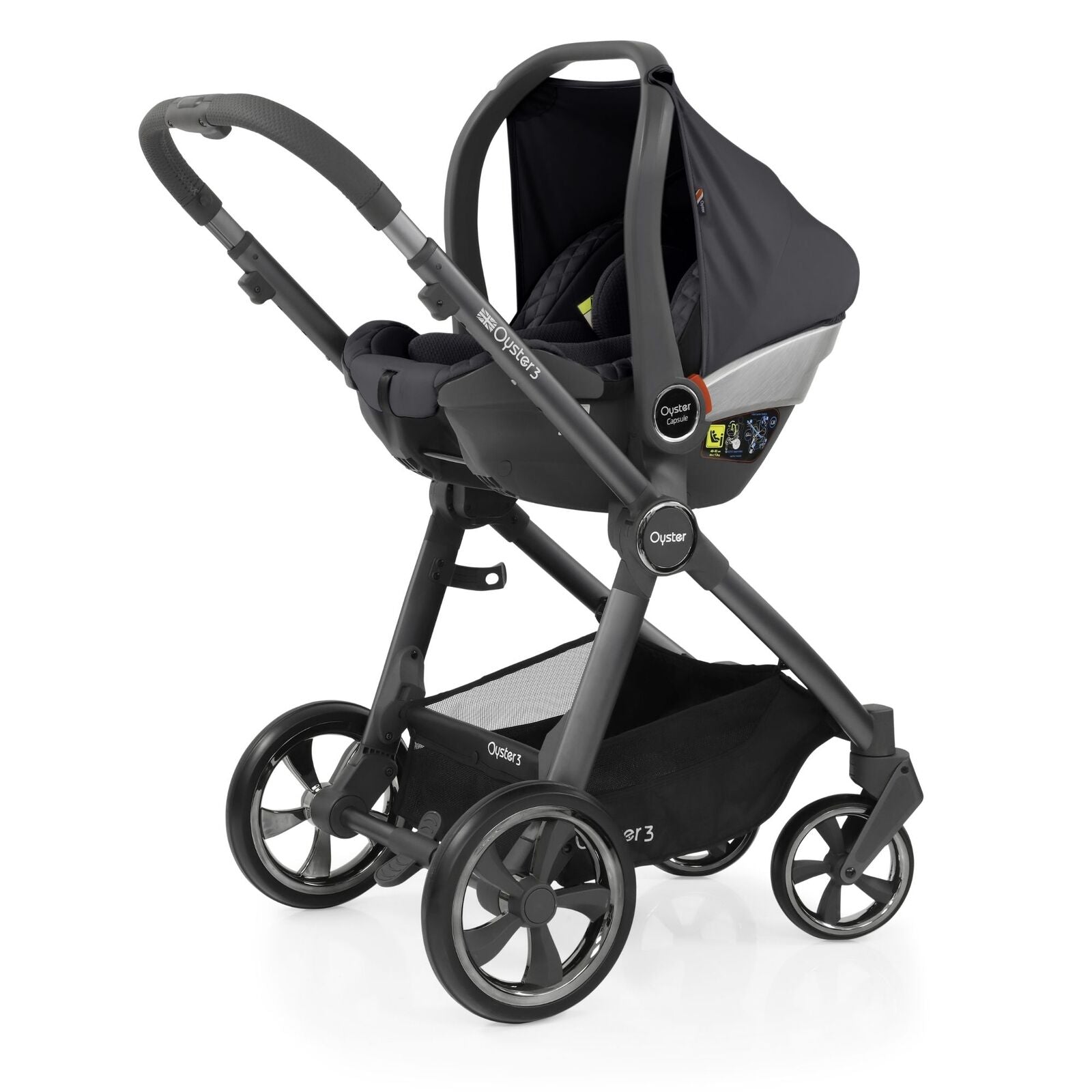 LAST ONE - Babystyle Oyster Pram System - SPECIAL EDITION - Graphite T ...