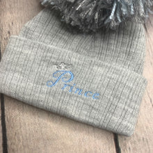 Load image into Gallery viewer, Baby Knitted Double Bobble Hat 0-12 Months Blue White Pink Cream Navy (Copy)