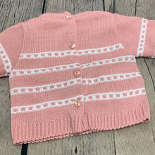 Load image into Gallery viewer, Baby Girl's 3 Piece Knitted Outfit 0-3 Months Pink or Grey