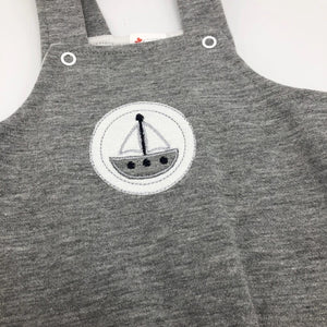 Baby Boys Grey and White Outfit 3-18 Months