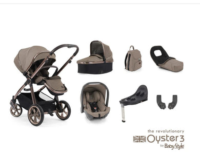 Babystyle Oyster 3 Pram System - SPECIAL EDITION   - Mink Travel System Luxury Bundle