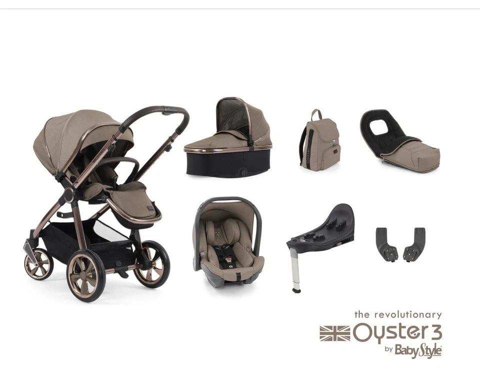 Babystyle Oyster 3 Pram System - SPECIAL EDITION   - Mink Travel System Luxury Bundle £699