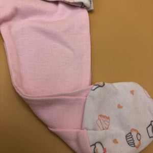Premature Preemie Prem Tiny Baby Girl's all in one Outfit - Pink-1791