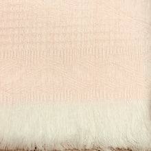 Load image into Gallery viewer, Pink Baby&#39;s Shawl Swaddling or Christening with Fringed Edge