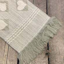 Load image into Gallery viewer, Pale Grey Baby's Shawl Swaddling or Christening with Fringed Edge 122 x 122 cms