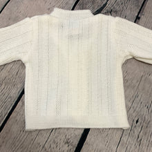 Load image into Gallery viewer, Tiny Baby Newborn Baby Boy&#39;s White Long Sleeved Cardigan