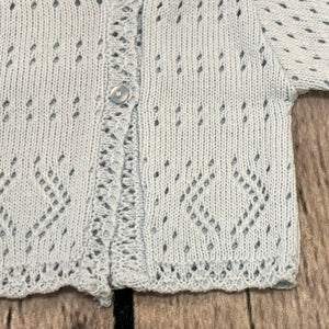 Tiny Baby and Premature baby Boy's Girl's Pale Blue Cardigan