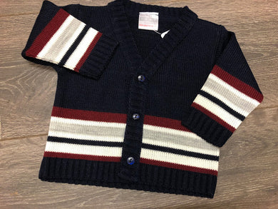 Baby Boy's Long Sleeved Cardigan Navy Blue