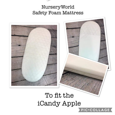Replacement Safety Foam Pram Mattress Fits I Candy Apple Carrycot Pram