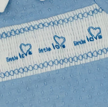 Load image into Gallery viewer, Premature Preemie Prem Tiny Baby Girl&#39;s or Boy&#39;s all in one Outfit with Smocking- Pink or Blue