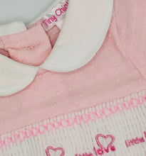 Load image into Gallery viewer, Premature Preemie Prem Tiny Baby Girl&#39;s or Boy&#39;s all in one Outfit with Smocking- Pink or Blue