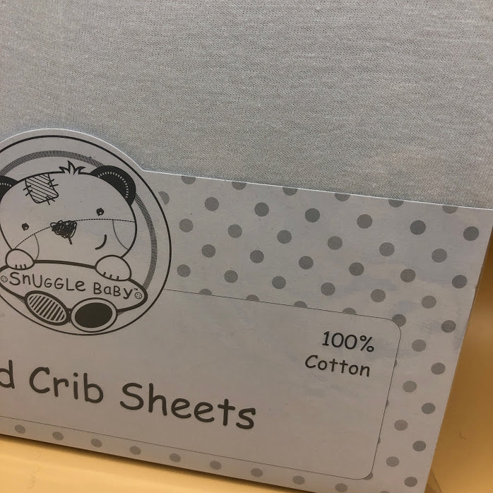 Crib or Cradle Cotton Interlock Fitted Sheets Fits Up To 40 x 94 cms