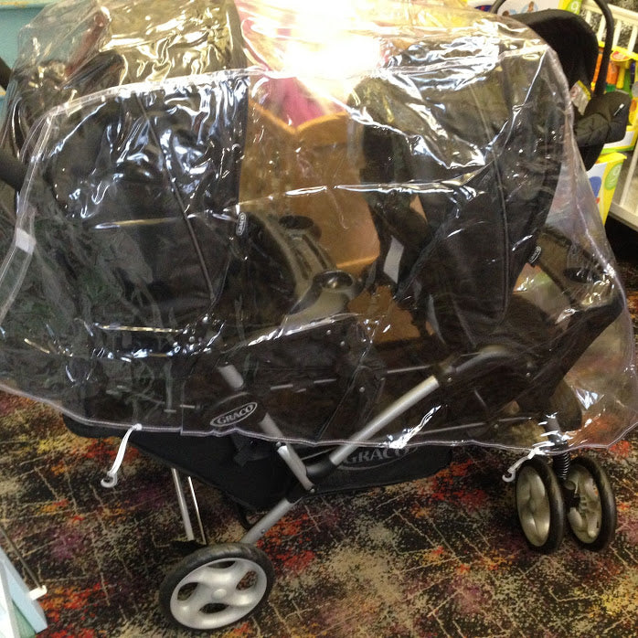 PVC Raincover to fit Graco Stadium Duo Tandem Twin Pushchair Stroller