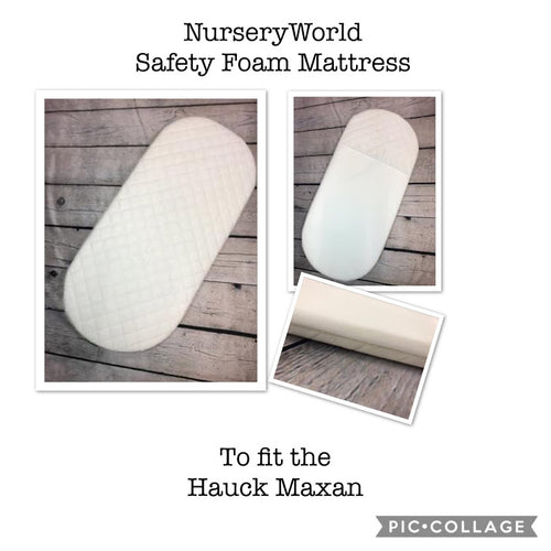 Replacement Safety Foam Pram Mattress Fits Hauck Maxan Carrycot Pram