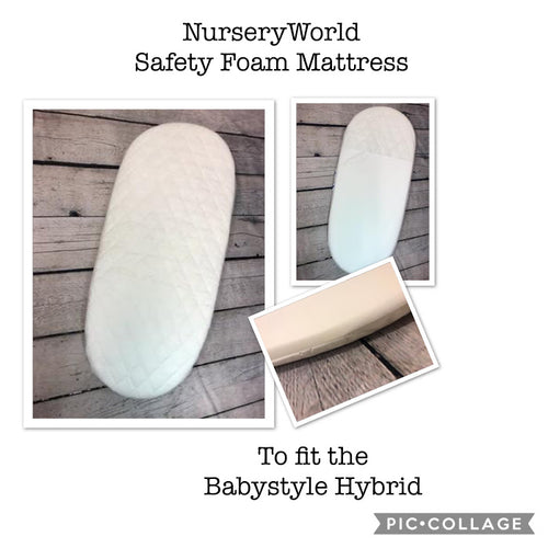 Safety Foam Pram Mattress Fits Babystyle Hybrid Pram