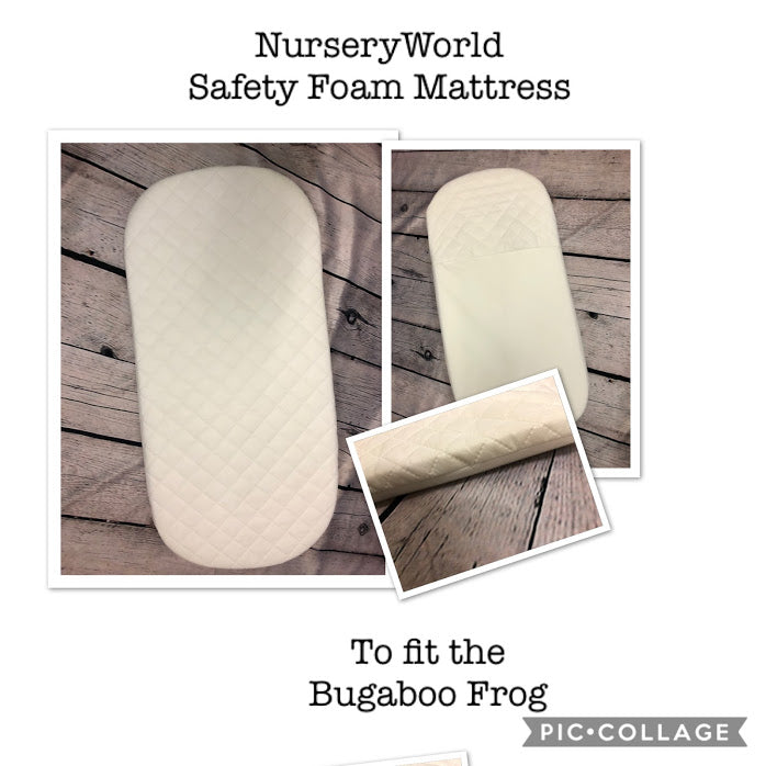 Replacement Safety Foam Pram Mattress Fits Bugaboo Frog Carrycot Pram – nurseryworldstockport