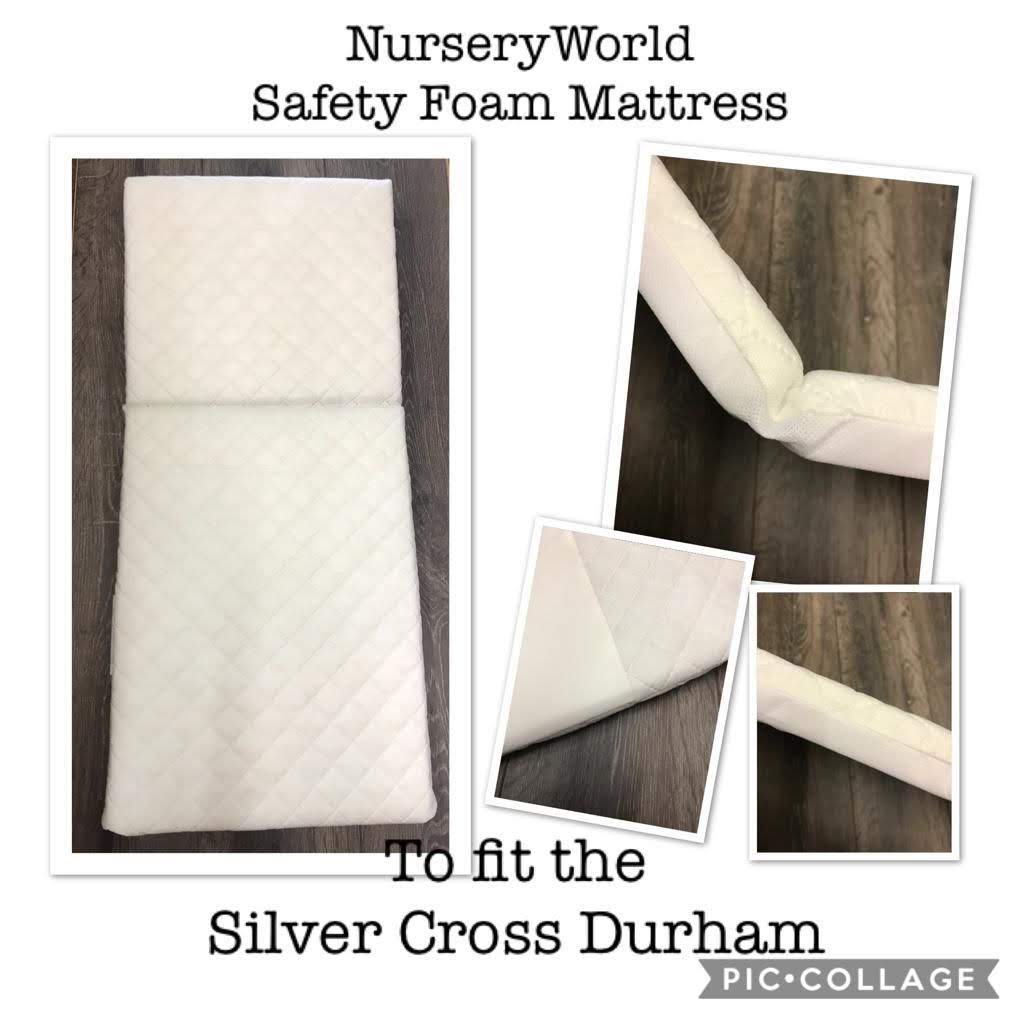 Replacement Safety Foam Pram Mattress Fits Silver Cross Durham Coach Built Pram