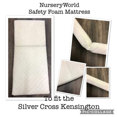 Replacement Safety Foam Pram Mattress Fits Silver Cross Kensington Coach Built Pram