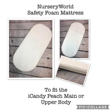 Replacement Safety Foam Pram Mattress Fits I Candy Peach Main Carrycot Pram