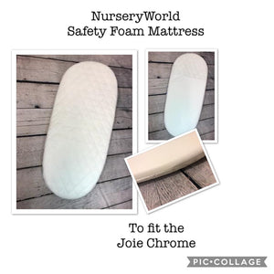 Replacement Safety Foam Pram Mattress Fits Joie Chrome Pram