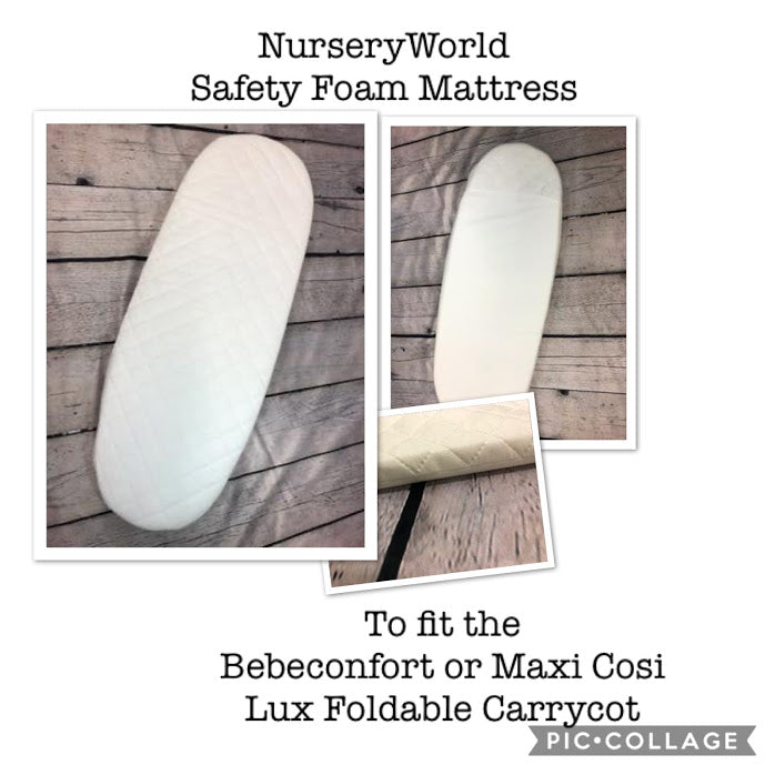 maxi cosi mattress Replacement Safety Foam Pram Mattress Fits Bebeconfort or Maxi Cosi Fo – nurseryworldstockport