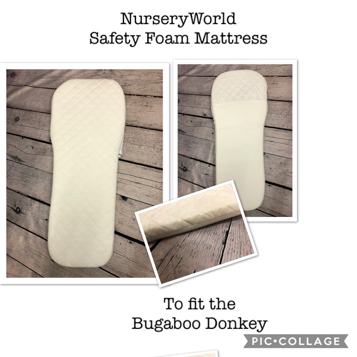 Replacement Safety Foam Pram Mattress Fits Bugaboo Donkey Carrycot Pram