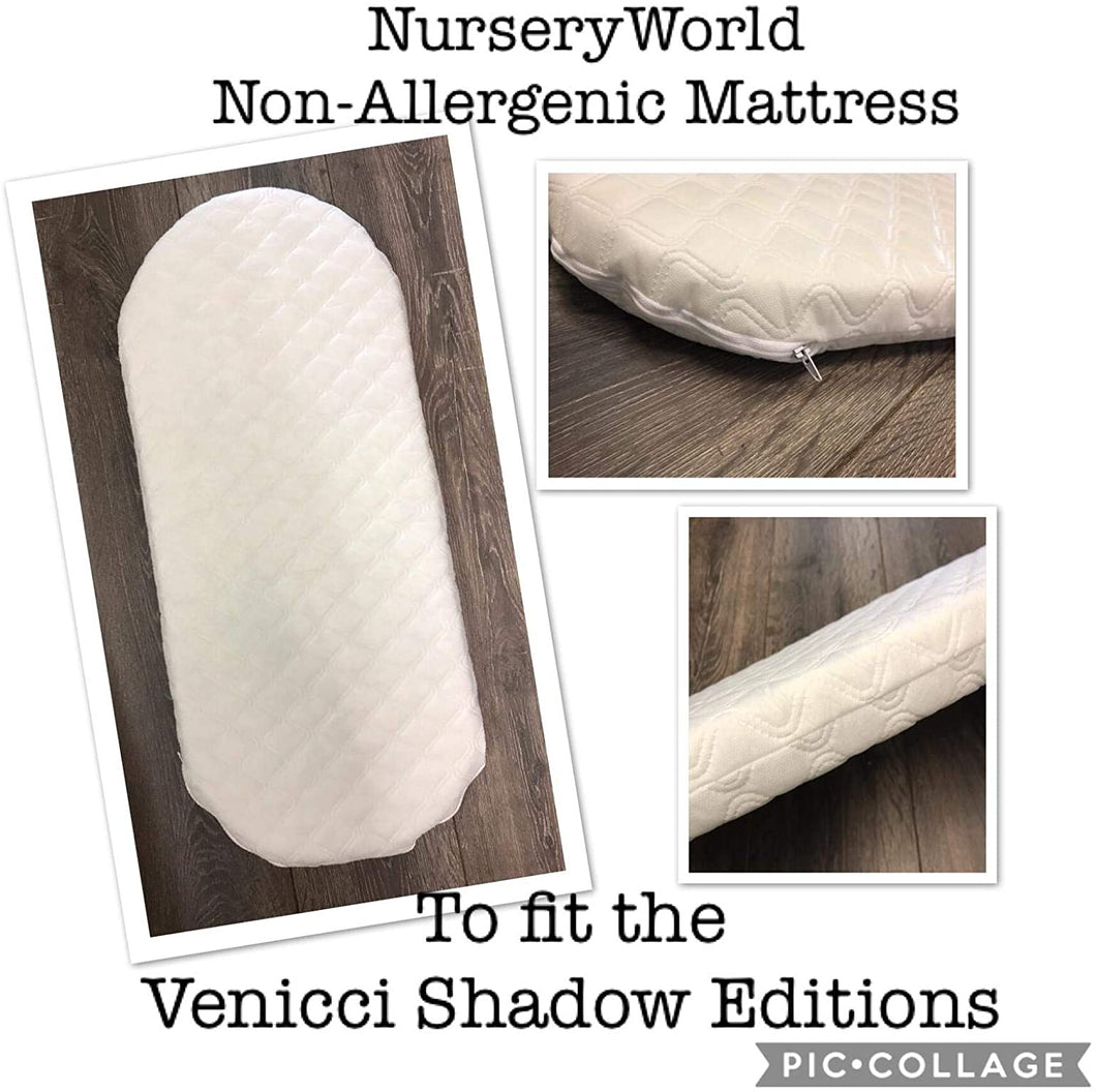 Non Allergenic Vegan Fibre Pram Mattress Fits Venicci  Shadow Editions Pram