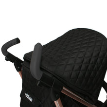 Load image into Gallery viewer, My Babiie MB51 Black Quilted Rose Gold