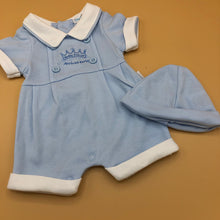 Load image into Gallery viewer, Baby Boy&#39;s Premature Baby Tiny Baby Outfit- Blue Prince - 3321