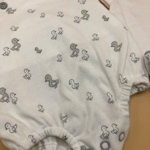 Baby Boy's or Girl's Premature Baby Tiny Baby Outfit-White & Grey - 7909